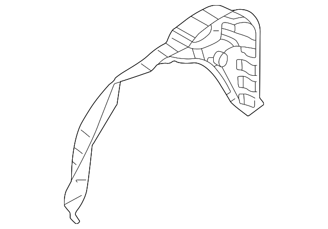 3B5-803-435-A Деталь WHEELHOUSE, LEFT