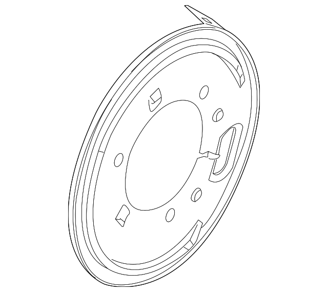19209540 Деталь BACKING PLATE, RIGHT