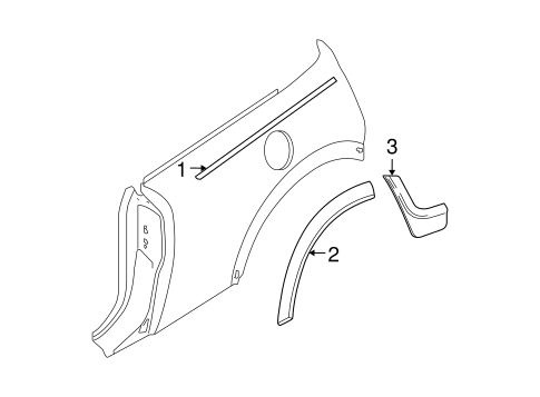 Cooper EXTERIOR TRIM - QUARTER PANEL