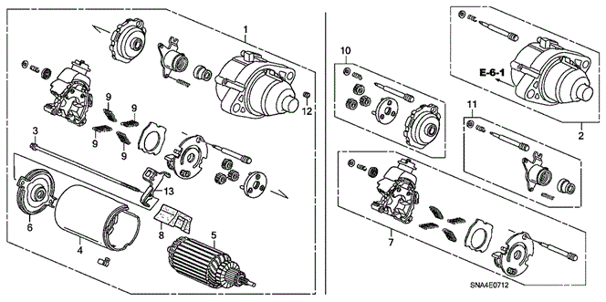 CIVIC SEDAN STARTER MOTOR (MITSUBA) (2.0L)