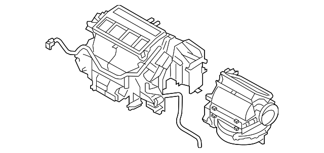 72100AJ71A Деталь AC & HEATER ASSY