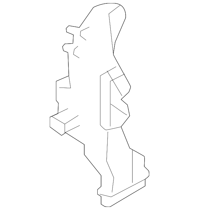 72127AJ09B Деталь INNER DUCT, LEFT