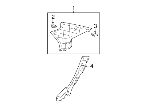 Avalon INTERIOR TRIM - QUARTER PANELS
