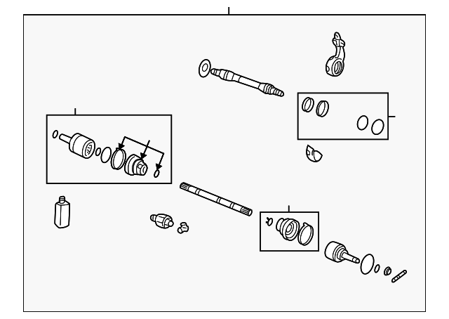 49500-26461 Деталь AXLE ASSY, RIGHT