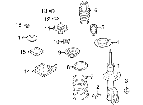 CX-9 STRUTS & COMPONENTS