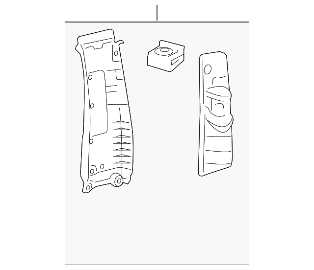 62410-06040-B1 UPR CTR PLR TRIM, RIGHT