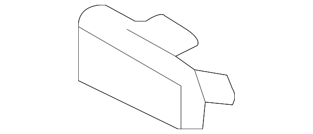 163-692-12-22-9B96 REAR PILLAR TRIM COVER, RIGHT