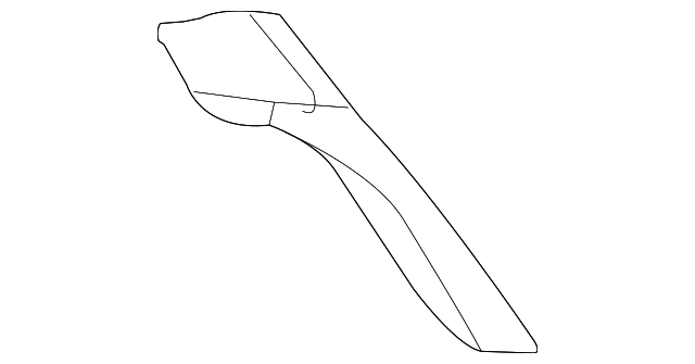 163-692-04-03-9B96 REAR PILLAR TRIM, RIGHT
