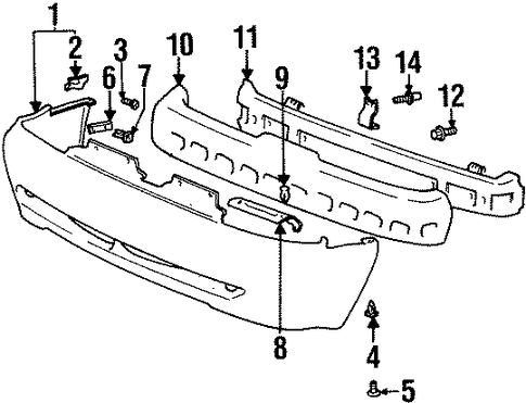 Accent BUMPER & COMPONENTS - FRONT 2