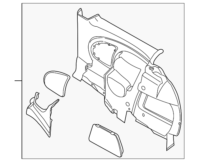 51-43-7-070-338 Деталь QTR TRIM PANEL, RIGHT