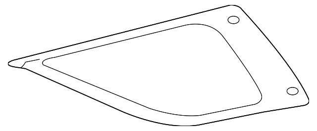 164-670-09-11 Деталь QUARTER GLASS, LEFT