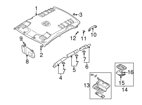 Lancer INTERIOR TRIM - ROOF