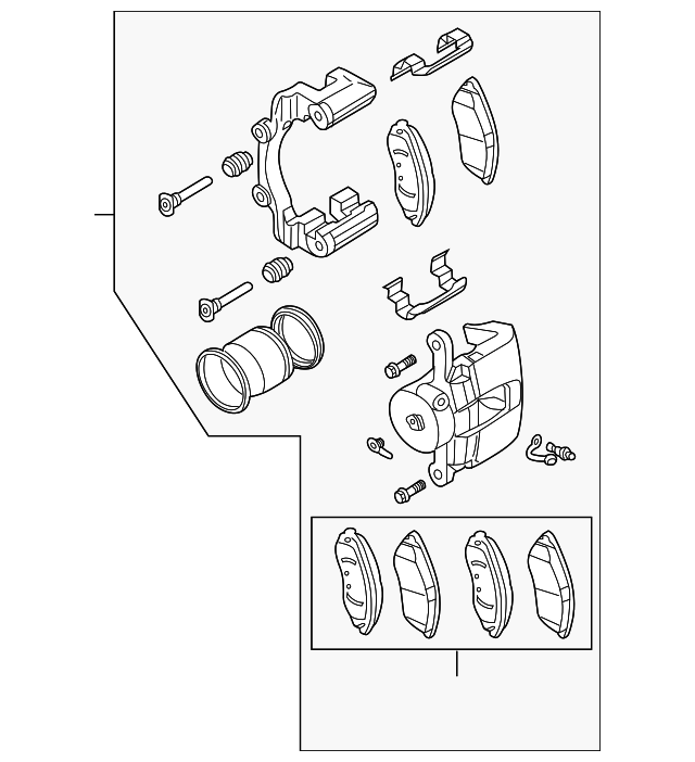 96475175 CALIPER, RIGHT