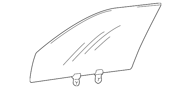 82410-25200 Деталь DOOR GLASS, LEFT
