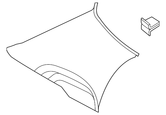 7626086Z00 Деталь UPPER QTR TRIM, LEFT