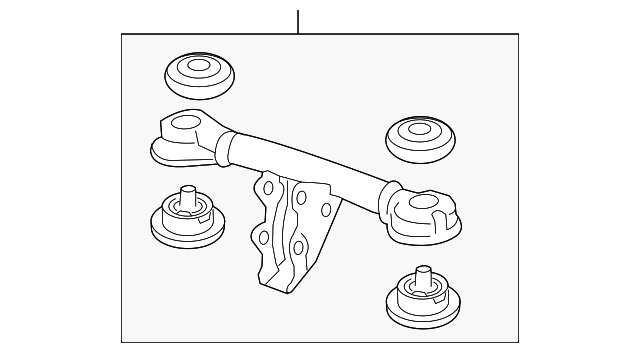 50730-T7X-A00 Деталь MOUNTING ASSY., RR. DIFFERENTIAL (B)