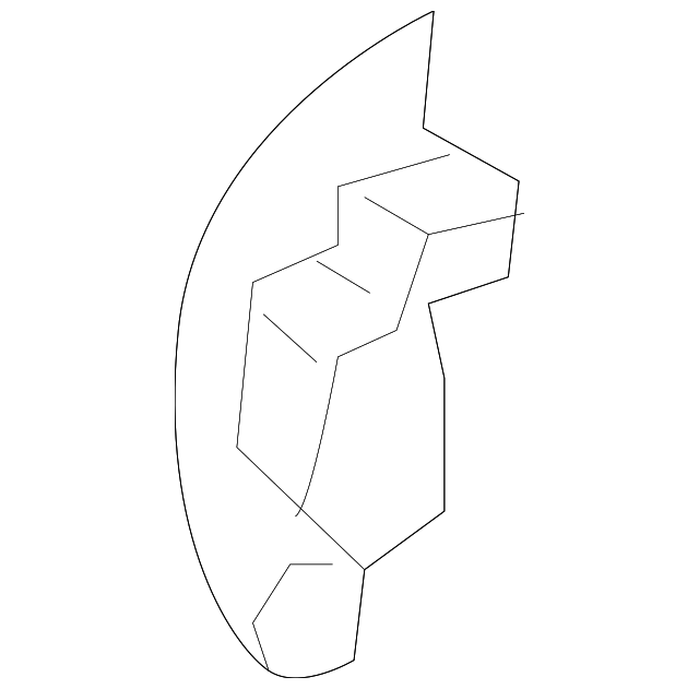 222-910-33-03-9051 Деталь INNER COVER, LEFT