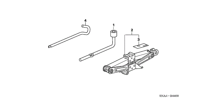 INTERIOR / BUMPER/TOOLS - JACK for 2006 Honda CIVIC SEDAN #1
