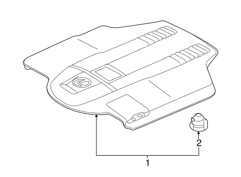LS600h ENGINE APPEARANCE COVER