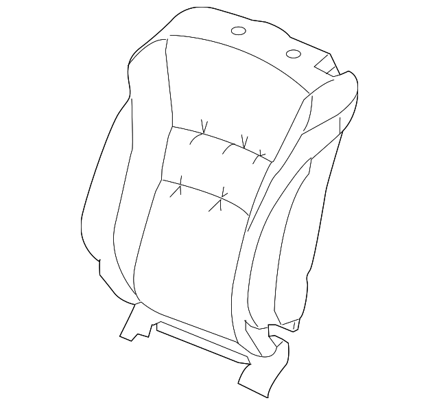 81121-T3L-A21ZB Деталь COVER, R. FR. SEAT-BACK TRIM *YR449L* (C