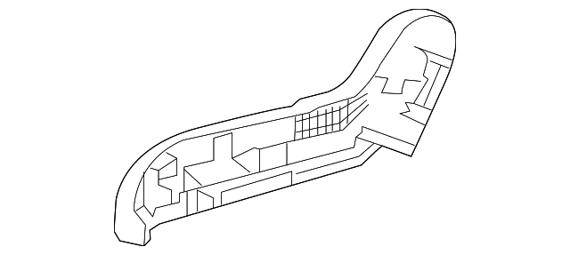 81238-T3L-A01ZA Деталь COVER, R. RECLINING (OUTER) *NH167L* (GR