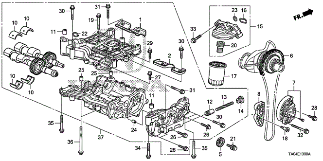 ENGINE/OIL PUMP (L4) for 2009 Honda ACCORD SEDAN #1