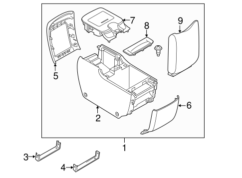 QX80 REAR CONSOLE