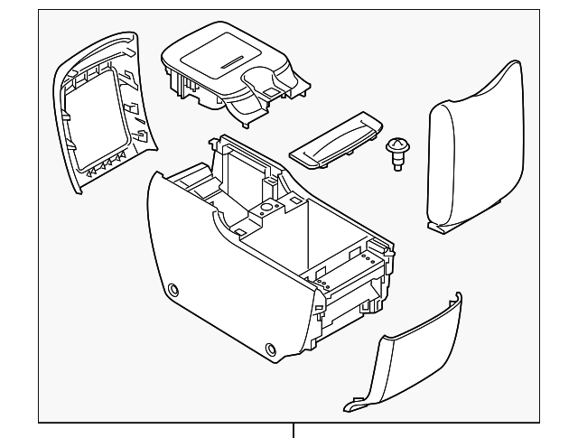 969505ZA4B Деталь REAR CONSOLE