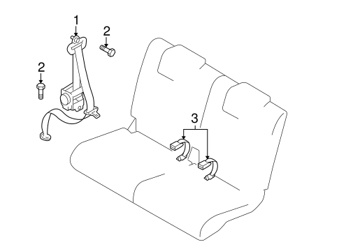 5 REAR SEAT BELTS 2
