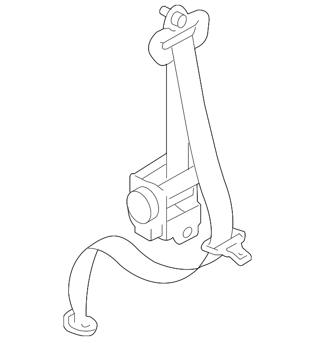 CC43-57-830B-00 Деталь BELT & RETRACTOR, RIGHT