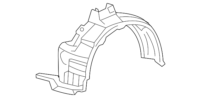 53805-48051 FENDER LINER, RIGHT