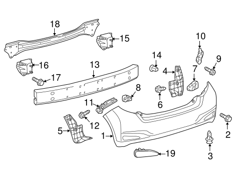Yaris BUMPER & COMPONENTS - REAR 2