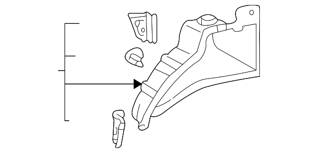 61603-48900 Деталь INNER WHEELHOUSE, RIGHT