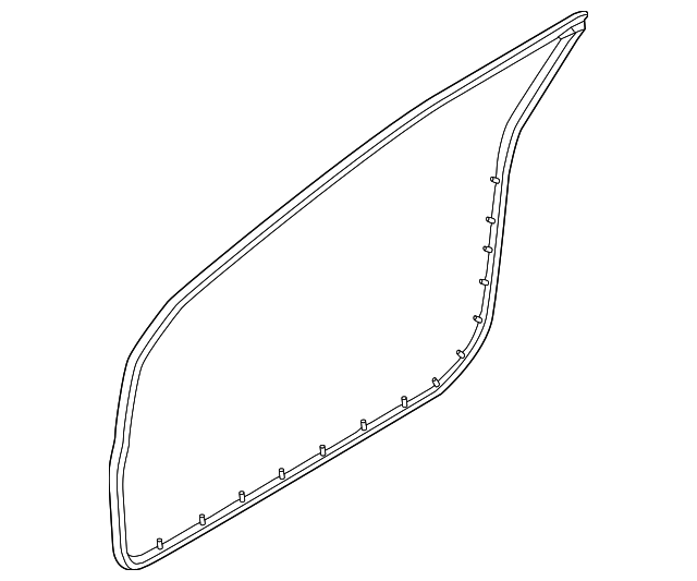 82130-3X200 DOOR W'STRIP, LEFT