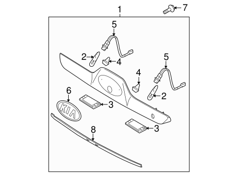 Sportage LICENSE LAMPS