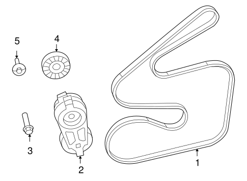 Routan BELTS & PULLEYS