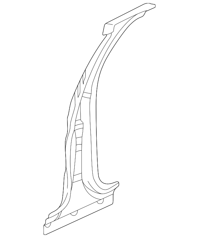 25661045 Деталь CENTER PILLAR, RIGHT