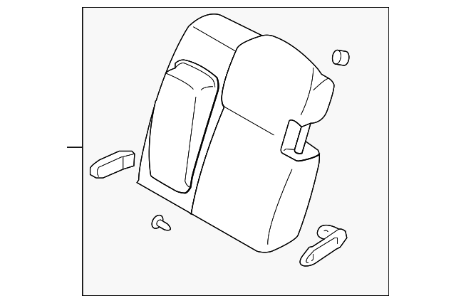 MN124173XD Деталь SEAT BACK ASSY, LEFT