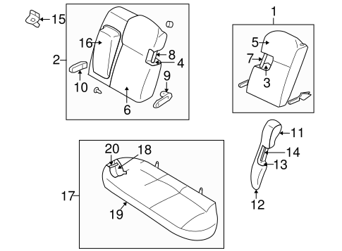 Lancer REAR SEAT COMPONENTS 2