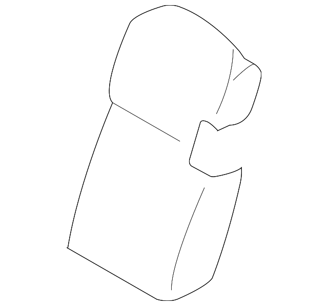 MN124175HE Деталь SEAT BACK COVER, LEFT