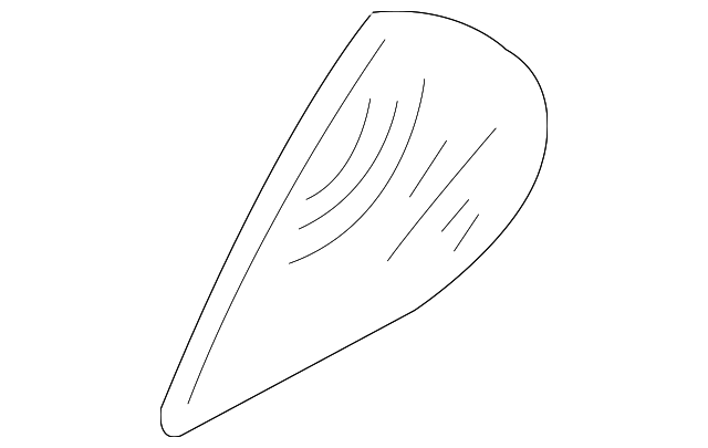 MR556055 Деталь FIXED GLASS, LEFT