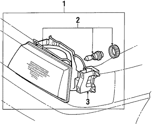 Tercel HEADLAMP COMPONENTS 2