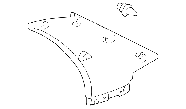 62470-52040-B0 Деталь UPPER QTR TRIM, RIGHT
