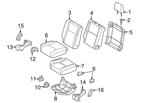 Tundra REAR SEAT COMPONENTS 3