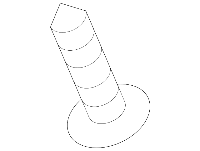 SU003-02923 Деталь SUNVISOR SCREW, LEFT