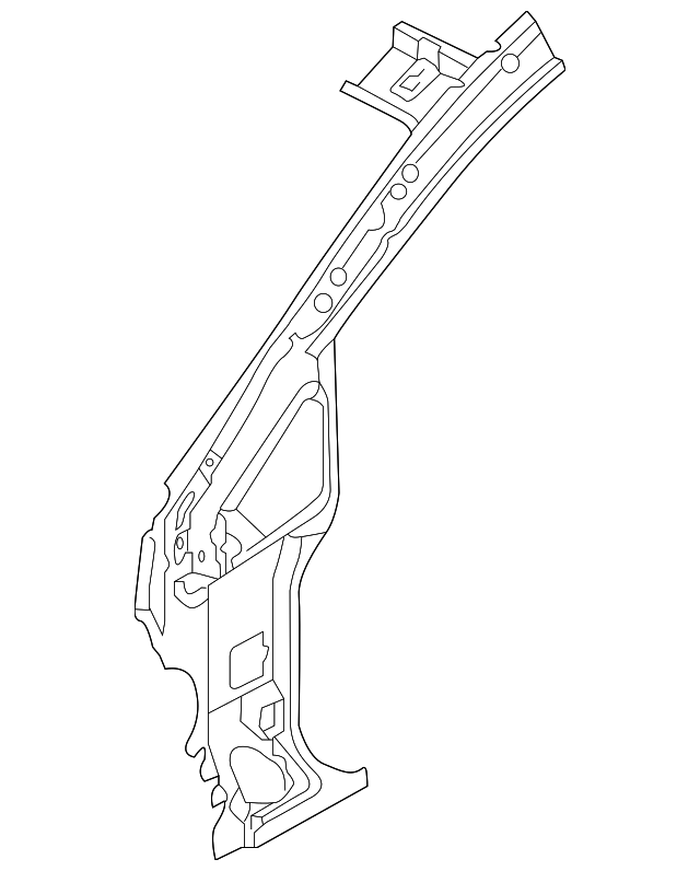 71201-1W001 Деталь INNER HINGE PLR, LEFT