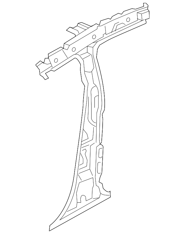 71401-1W020 Деталь INNER CENTER PLR, LEFT