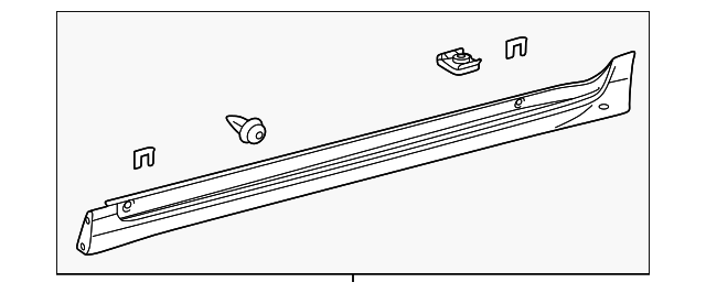 75860-76010-A2 ROCKER MOLDING, LEFT