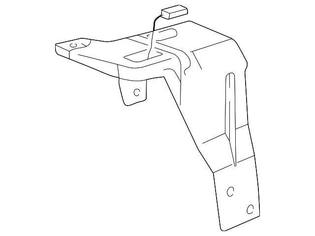 F75Z2C214CA Деталь CONTROL MODULE MOUNT BRACKET