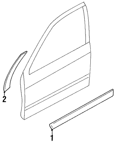 G20 EXTERIOR TRIM - FRONT DOOR